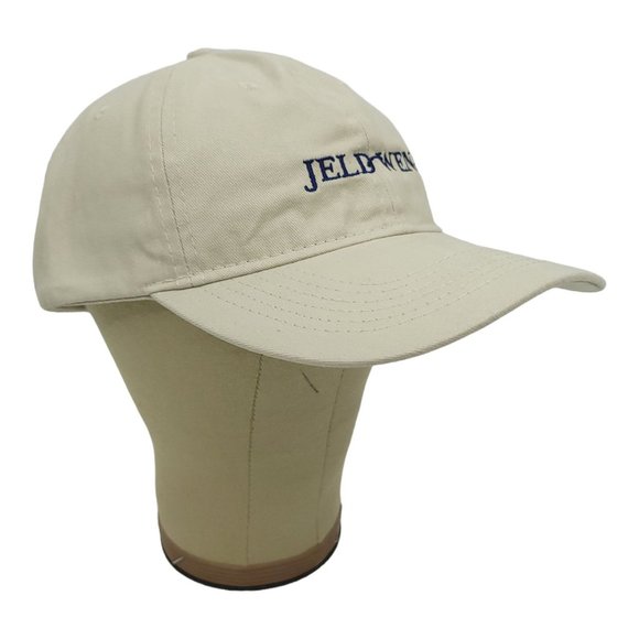 Jeld Wen Khaki Beige Cotton Tuck Strap Cap Trucker Baseball Hat Windows Doors - Picture 2 of 12